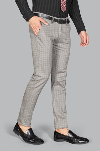 Plaid Pants - Grey