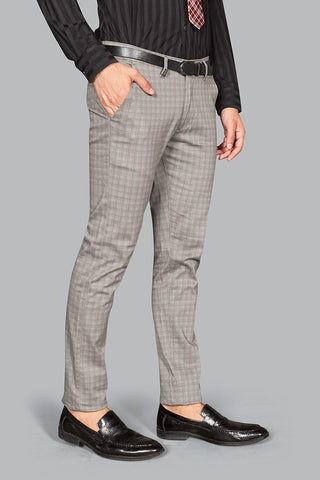 Plaid Pants - Grey