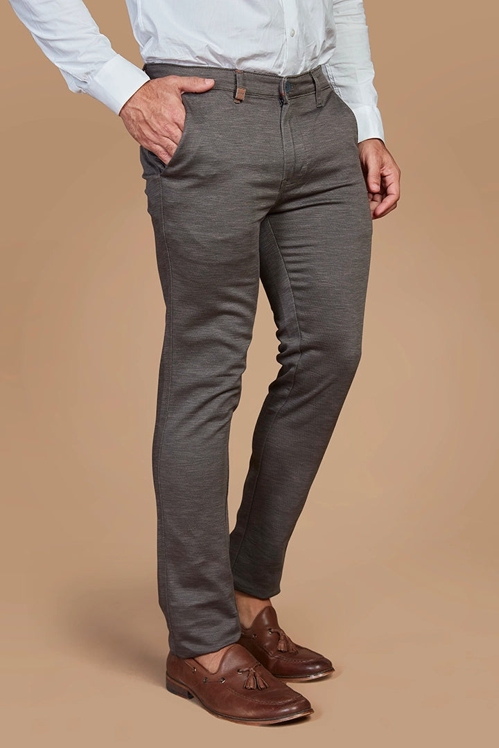 Motif Pants - Dark Grey